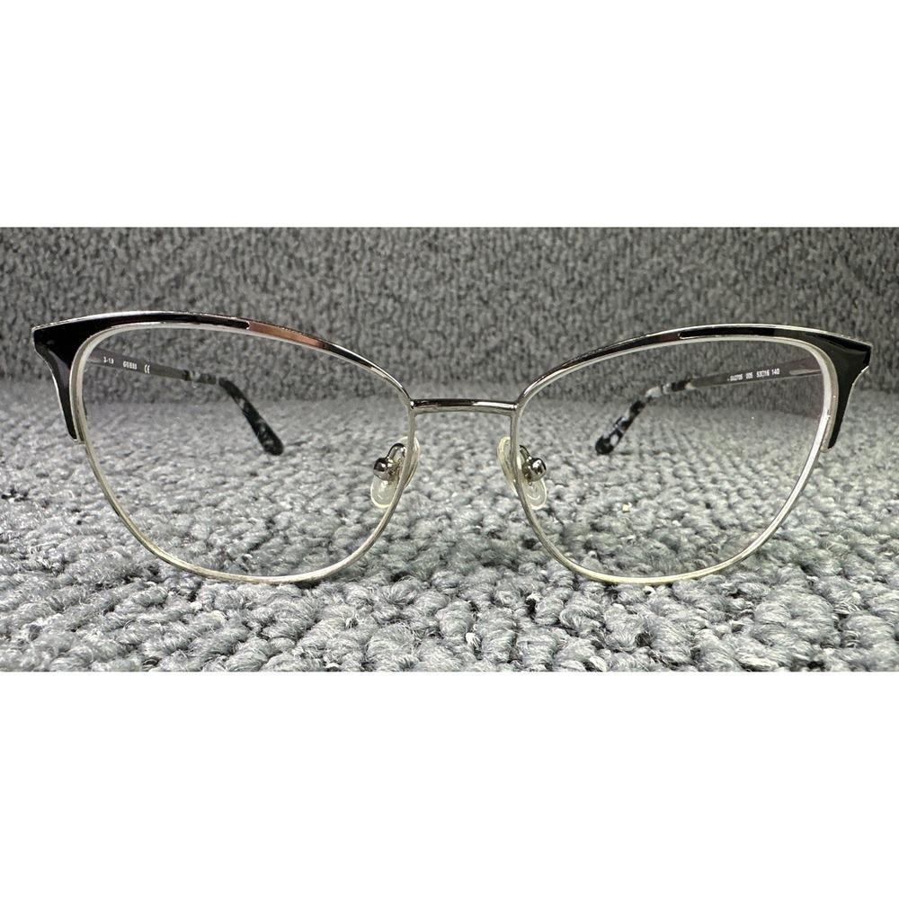 Guess Eyeglasses Frames GU2705 005 Black Silver Cat Eye Full‎ Rim 53-16-140 - Picture 4 of 11